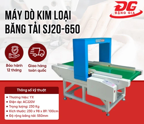 Máy dò kim loại băng tải SJ20-650 2