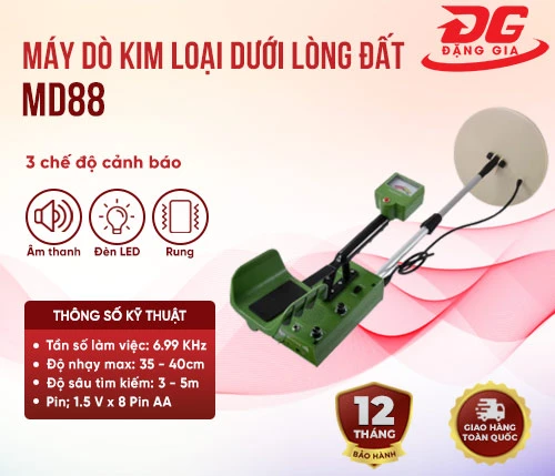 Máy dò kim loại dưới lòng đất MD88 2