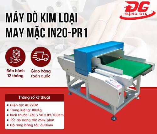 Máy dò kim loại may mặc IN20-PR1 2