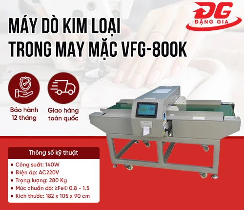 Máy dò kim loại trong may mặc VFG-800K 2
