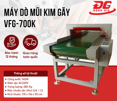 Máy dò mũi kim gãy VFG-700K 2