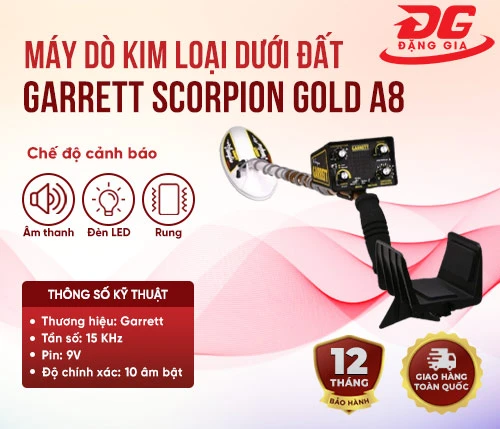 Máy dò kim loại dưới đất Garrett Scorpion Gold A8 2