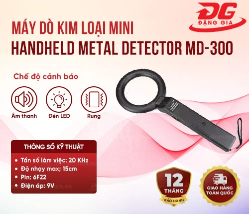 Máy dò kim loại Mini Handheld Metal Detector MD-300 2