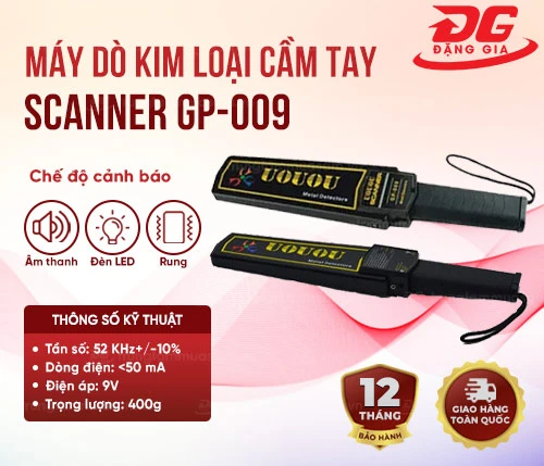 Máy dò kim loại cầm tay Scanner GP-009 2