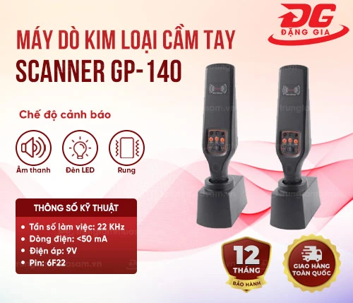 Máy dò kim loại cầm tay Scanner GP-140 2