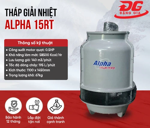 Tháp giải nhiệt nước Alpha 15RT 2