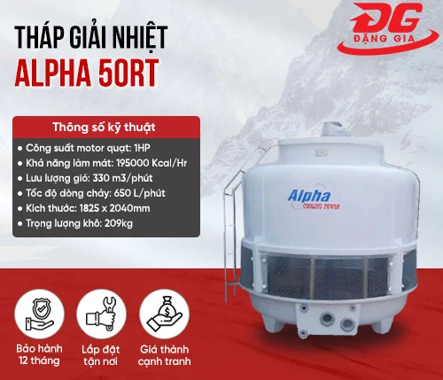 Tháp giải nhiệt nước Alpha 50RT 2