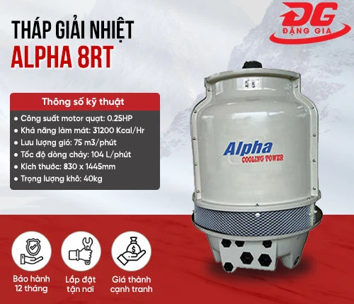 Tháp giải nhiệt nước Alpha 8RT 2