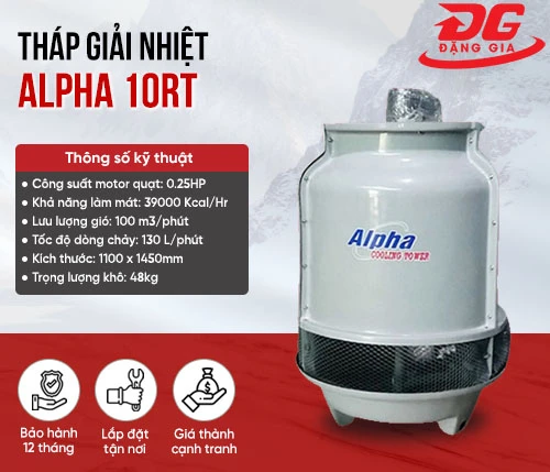 Tháp giải nhiệt nước Alpha 10RT 2