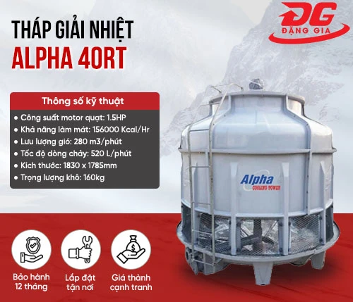 Tháp giải nhiệt nước Alpha 40RT 2