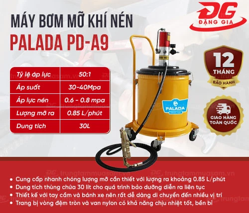 Máy bơm mỡ khí nén Palada PD-A9 2