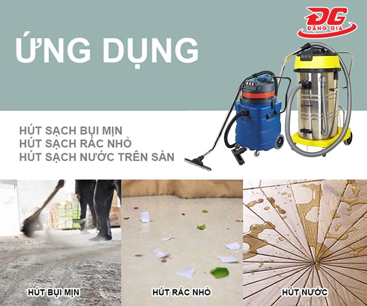  các tính năng của máy hút bụi công nghiệp