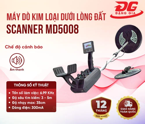 Máy dò kim loại dưới lòng đất Scanner MD5008 2