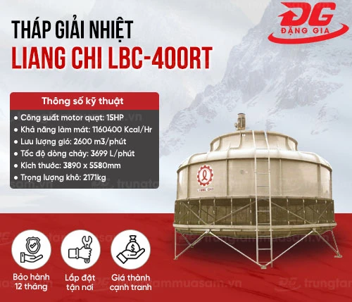 Tháp giải nhiệt cooling tower Liang Chi LBC-400RT 2