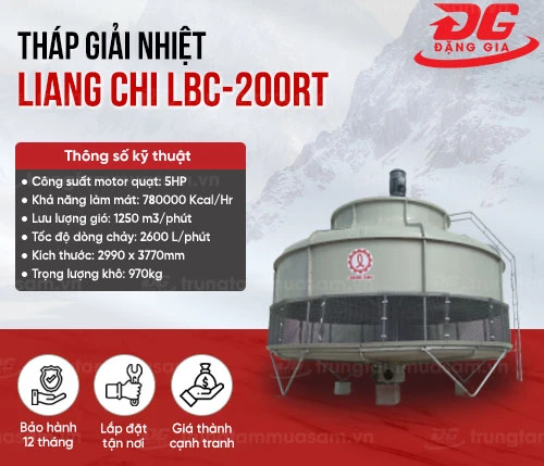Tháp giải nhiệt Liang Chi LBC-200RT 2