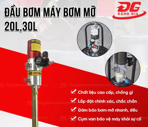 Đầu bơm máy bơm mỡ 20L,30L 2