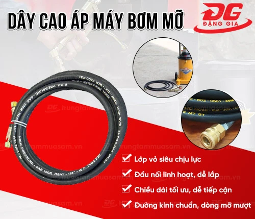 Dây cao áp máy bơm mỡ 2