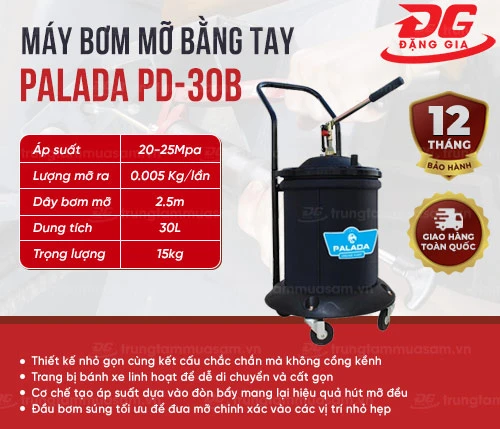 Máy bơm mỡ bằng tay Palada PD-30B 2
