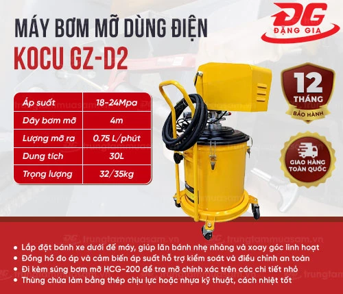 Máy bơm mỡ dùng điện GZ-D2 2