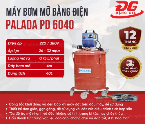 Máy bơm mỡ bằng điện Palada PD 6040 2
