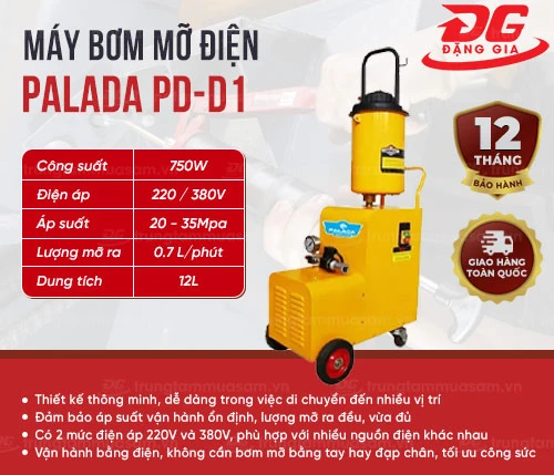 Máy bơm mỡ điện Palada PD-D1 2