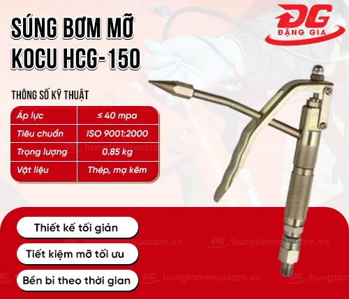 Súng bơm mỡ Kocu HCG-150 2