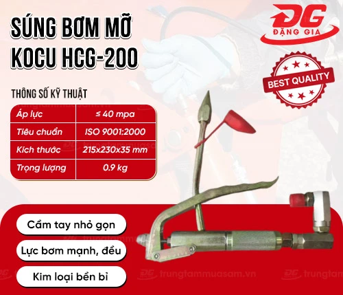 Súng bơm mỡ Kocu HCG-200 2