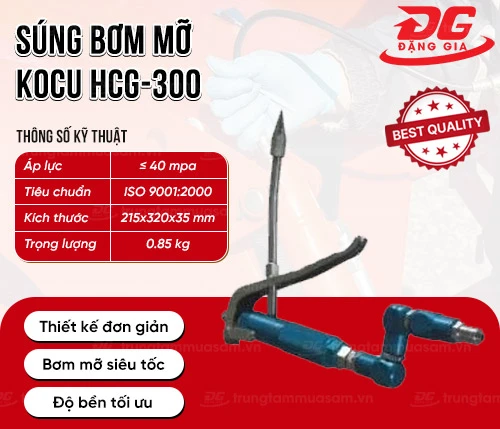 Súng bơm mỡ Kocu HCG-300 2