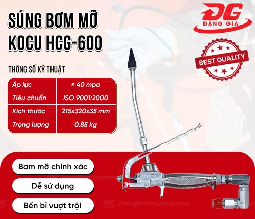 Súng bơm mỡ KOCU HCG-600 2