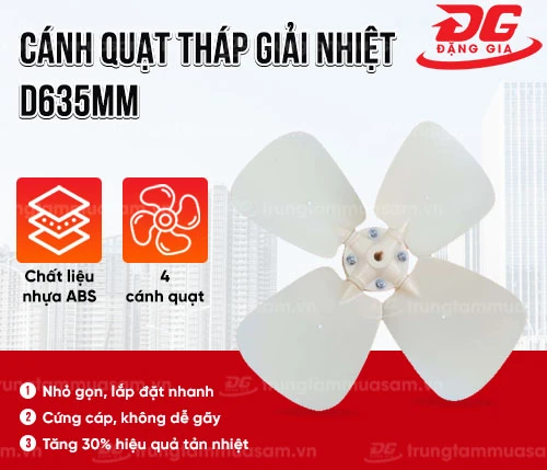 Cánh quạt tháp giải nhiệt D635mm 2