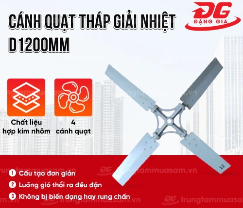 Cánh quạt tháp giải nhiệt D1200mm 2