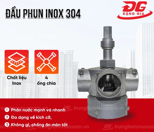 Đầu phun inox 304 2