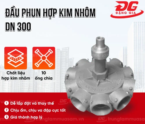 Đầu phun bằng hợp kim nhôm DN 300 2