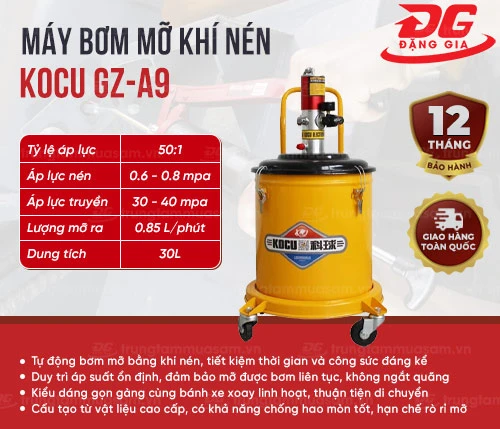 Máy bơm mỡ khí nén Kocu GZ-A9 2