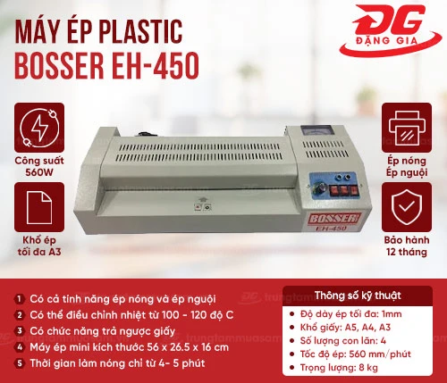 Máy ép plastic Bosser EH-450 2