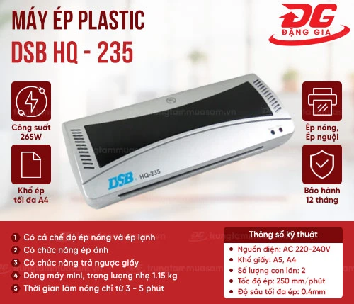 Máy ép plastic DSB HQ - 235 2