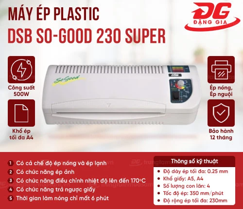 Máy ép plastic DSB SO-GOOD 230 SUPER 2