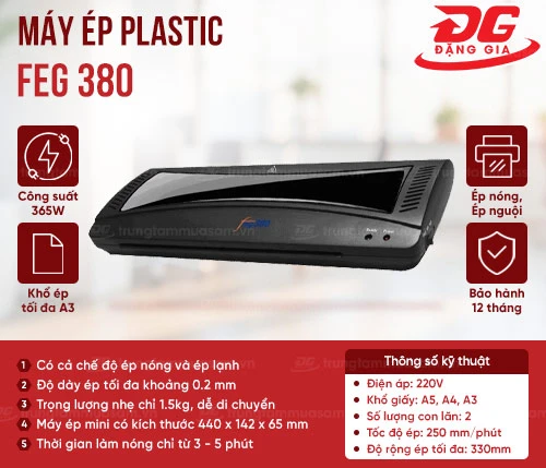 Máy ép plastic FEG 380 2
