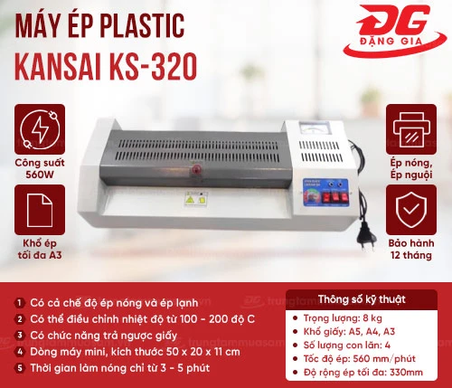 Máy ép plastic Kansai KS-320 2