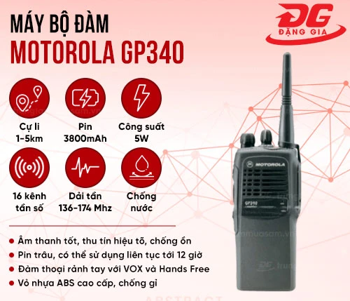 Máy bộ đàm Motorola GP340 2
