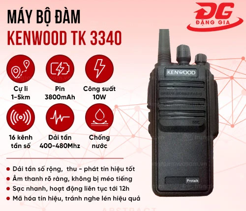 Máy bộ đàm Kenwood TK 3340 2