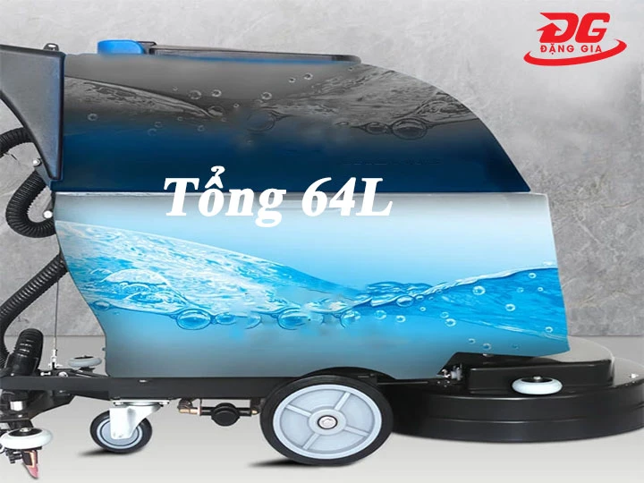 Dung tích bình chứa máy chà sàn liên hợp cánh bướm Kungfu Clean KF2A