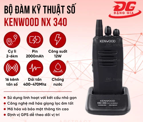 Bộ đàm kỹ thuật số Kenwood NX 340 2