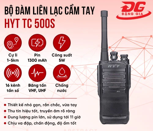 Bộ đàm liên lạc cầm tay HYT TC 500S 2