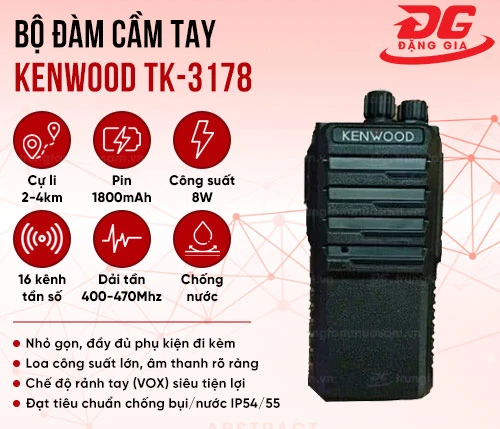Bộ đàm cầm tay Kenwood TK-3178 2