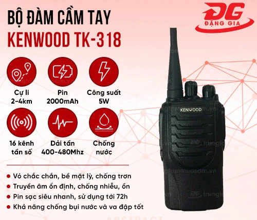 Bộ đàm cầm tay Kenwood TK-318 2