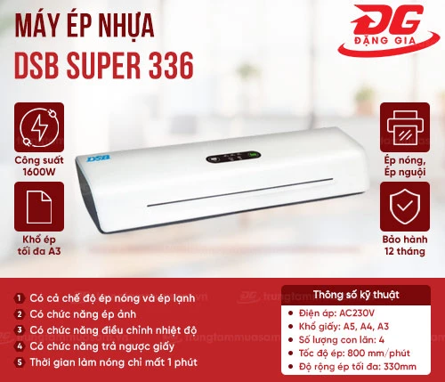 Máy ép nhựa DSB Super 336 2