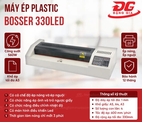 Máy ép Plastic BOSSER 330LED 2