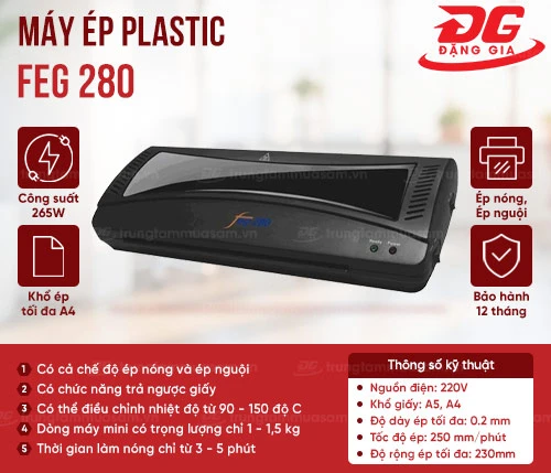 Máy ép plastic FEG 280 2