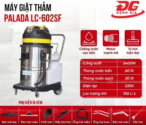 Máy giặt thảm Palada LC-602SF 2